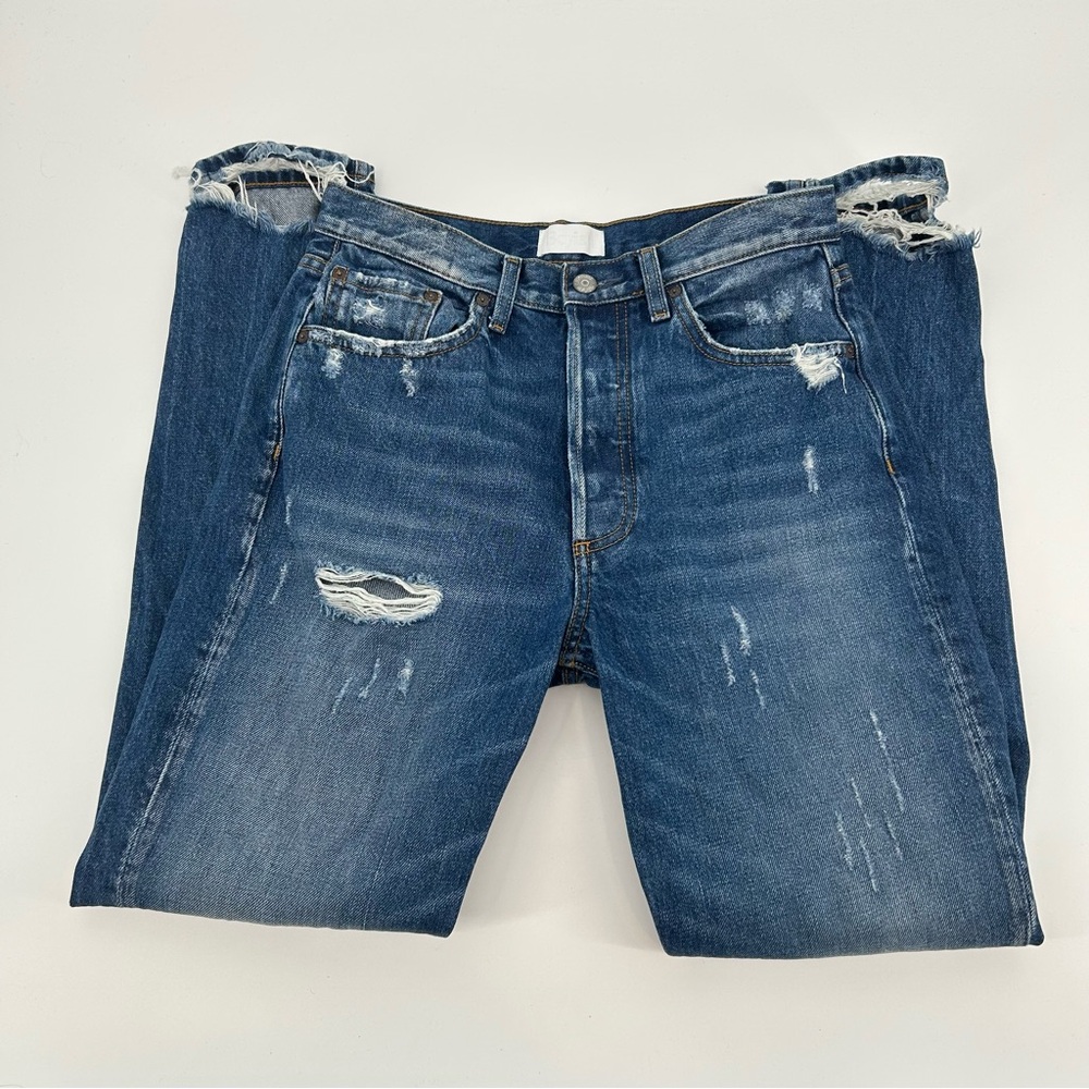 Boyish Billy Jeans in Mame Wash Heavily Distressed Button Fly Women’s Size 28 - Picture 2 of 16